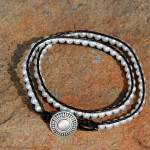 Glass “Pearls” Wrap Bracelet