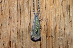 Spoon Handle with Peridot Necklace