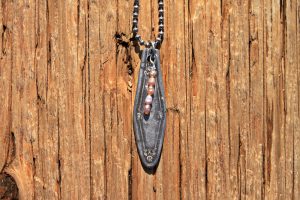Spoon Handle with Pink Cultured Pearls Necklace